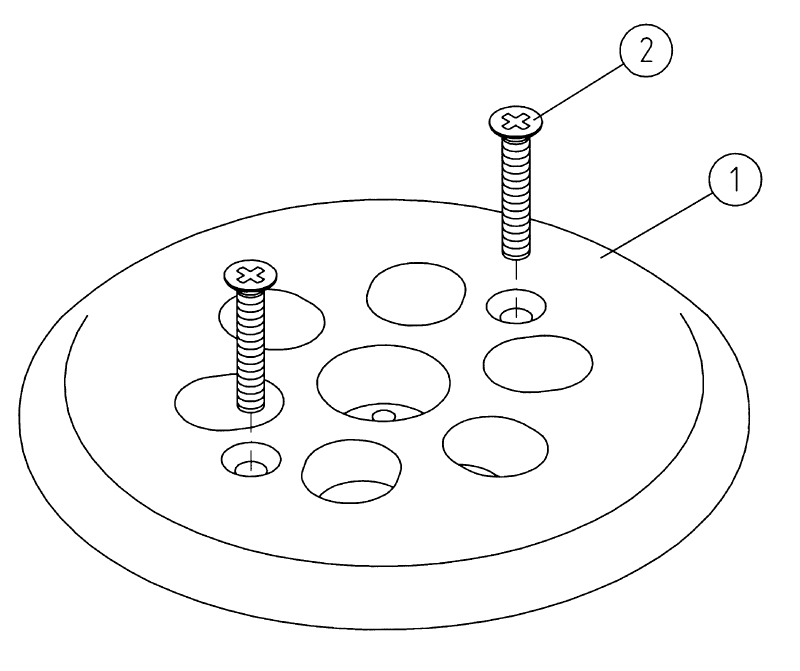Схема Массажная плита для Combi-Whirl, старое исполнение Art. 8673000 (Wandmassage)